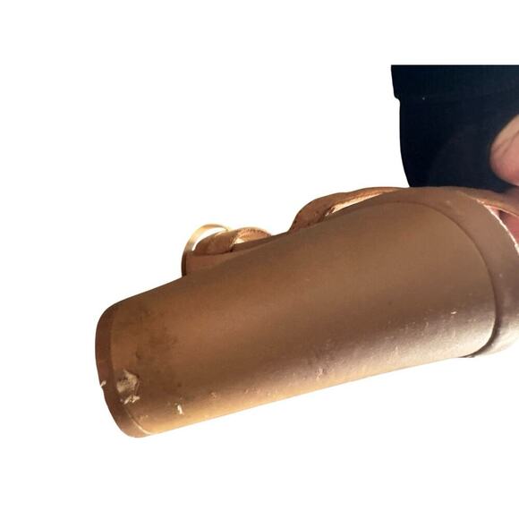 Sam Edelman Yardley Suede Lace-Up Sandals Block Heel Gladiator Tan Size 6.5 - Picture 5 of 8